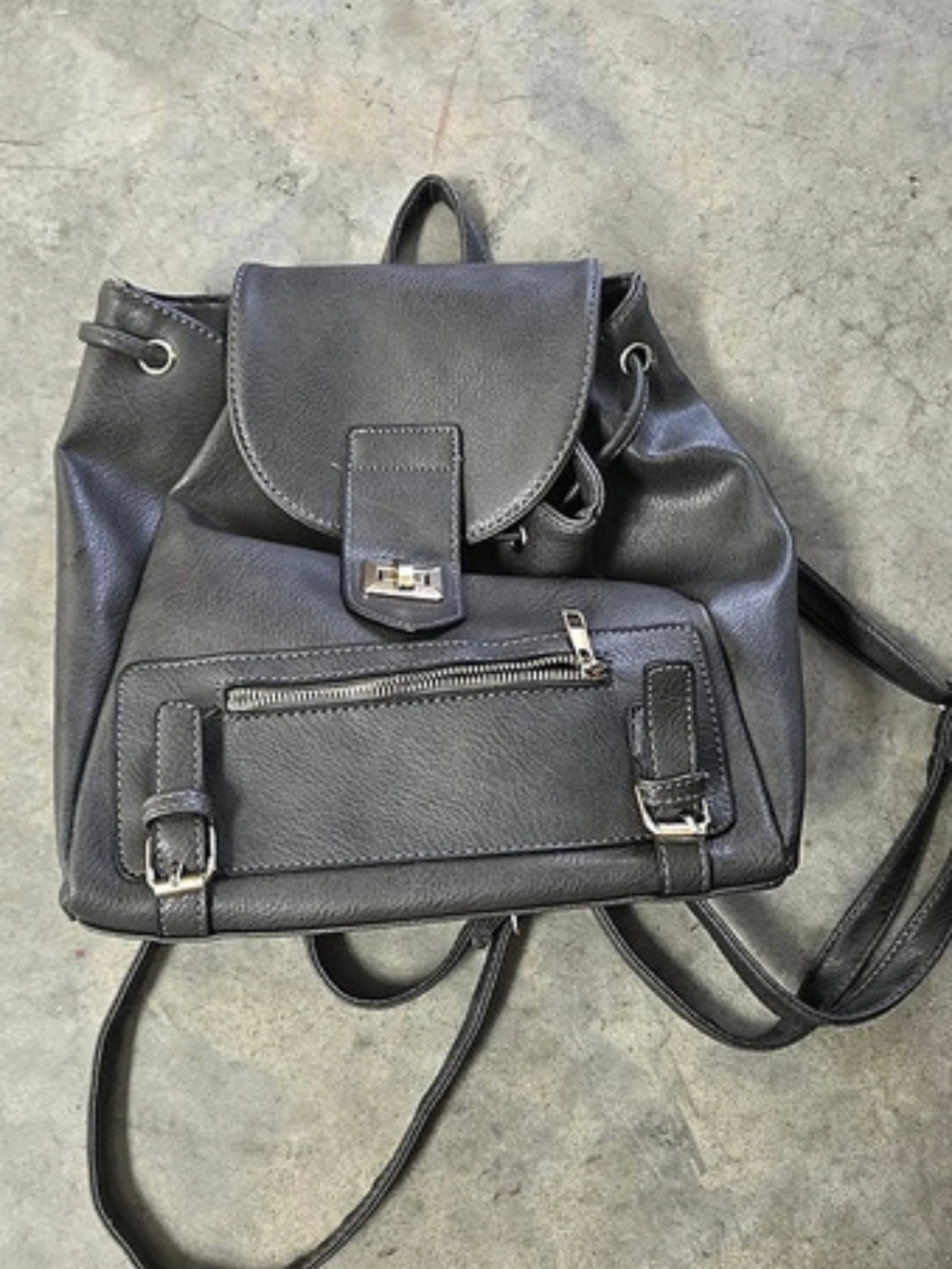 Black Convertible Backpack